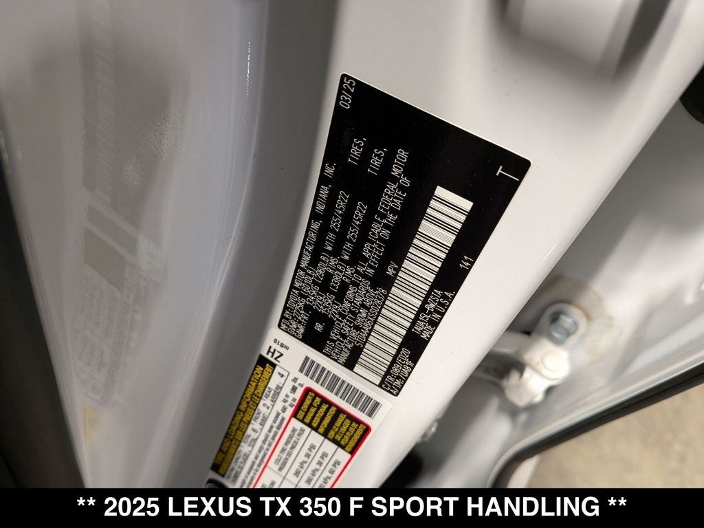 2025 Lexus TX F SPORT HANDLING AWD