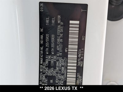 2026 Lexus TX LUXURY AWD