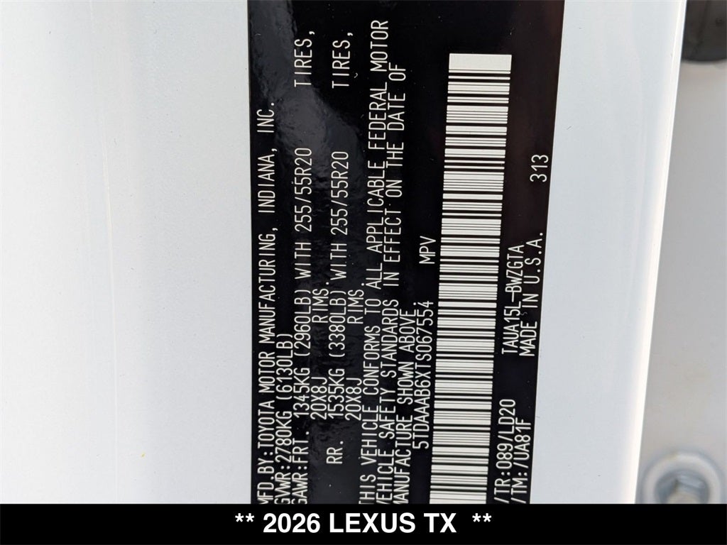 2026 Lexus TX LUXURY AWD