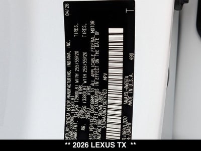 2026 Lexus TX 350 Luxury