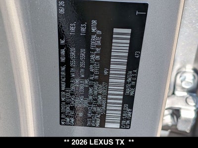 2026 Lexus TX LUXURY AWD