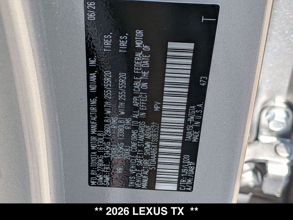2026 Lexus TX LUXURY AWD