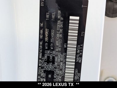 2026 Lexus TX F SPORT PERFORMANCE PREMIUM AWD