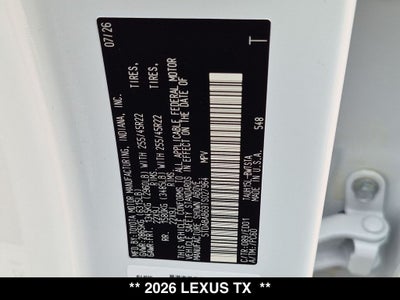 2026 Lexus TX F SPORT PERFORMANCE PREMIUM AWD