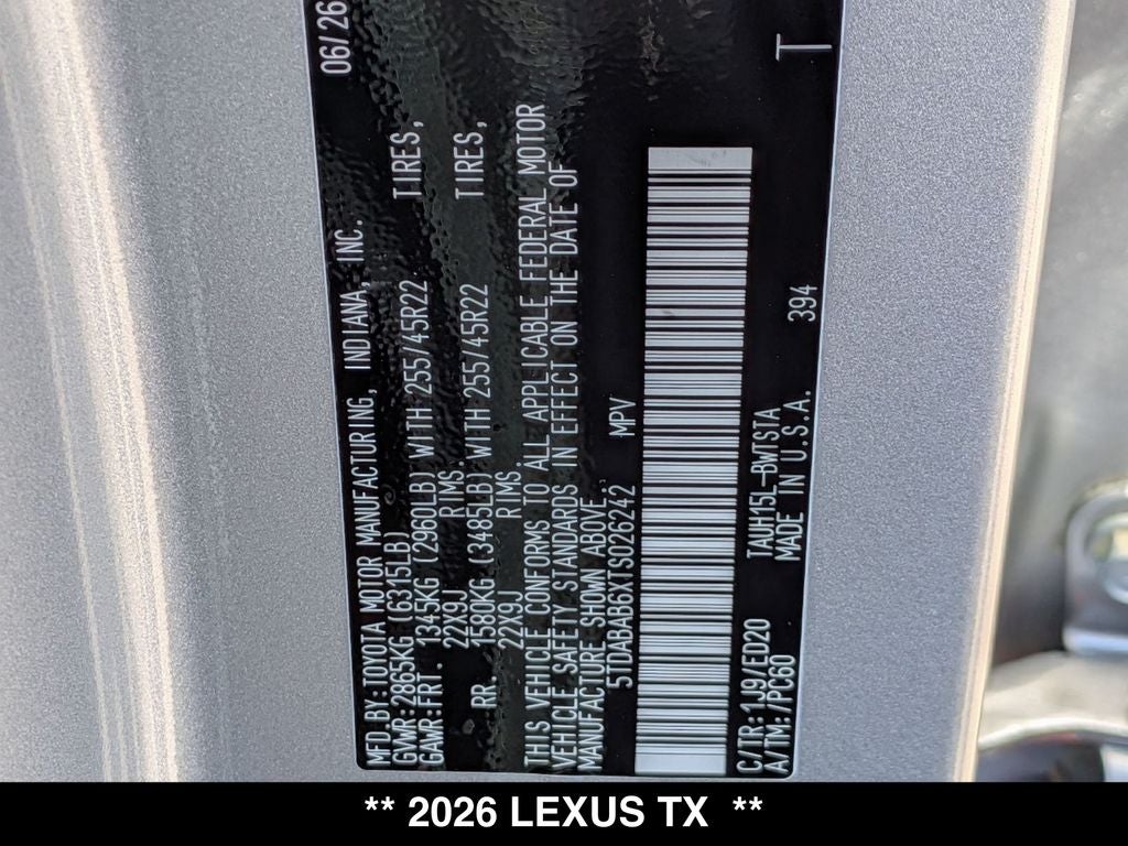 2026 Lexus TX F SPORT PERFORMANCE PREMIUM AWD
