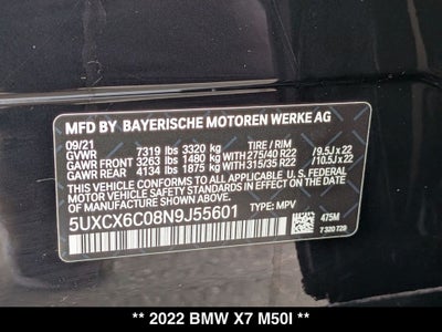 2022 BMW X7 M50i M-Sport