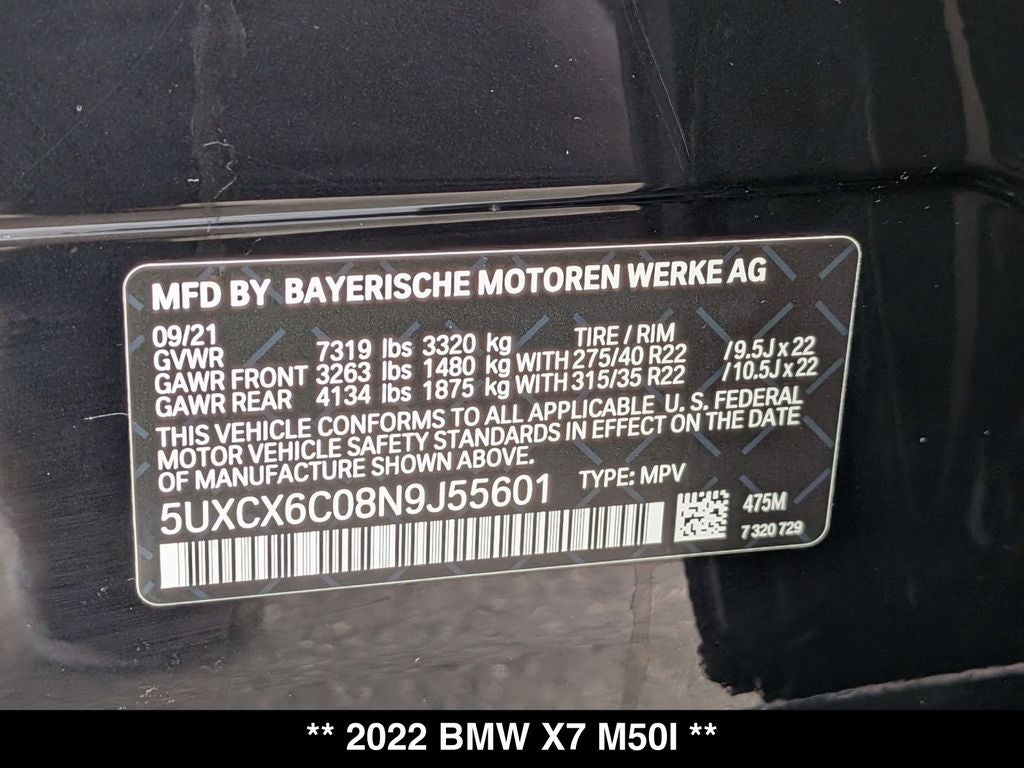 2022 BMW X7 M50i M-Sport