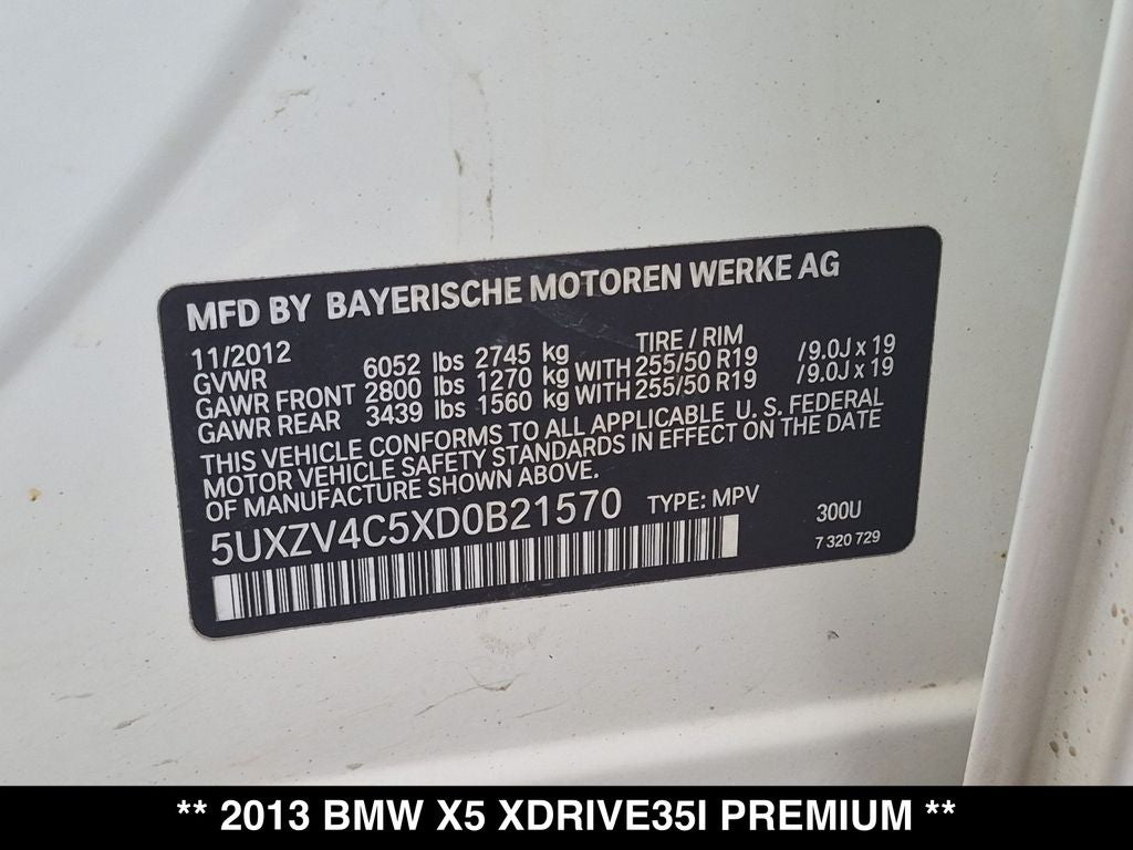 2013 BMW X5 xDrive35i Premium