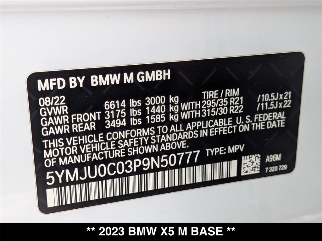2023 BMW X5 M Base