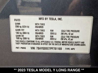 2023 Tesla Model Y Long Range