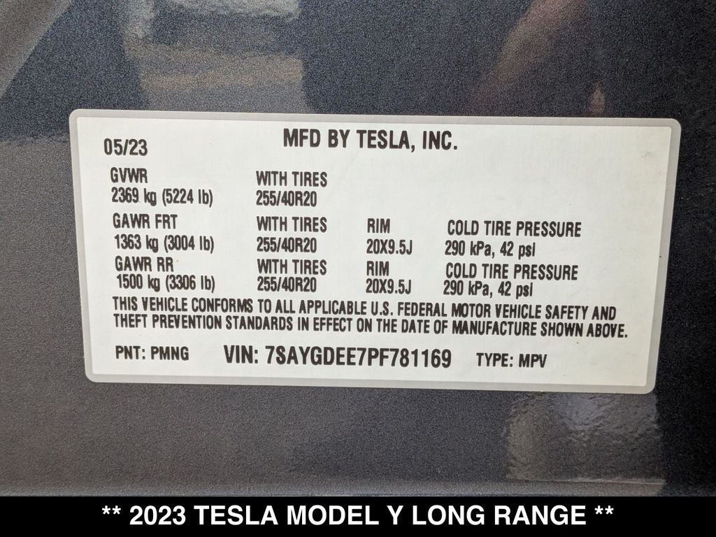 2023 Tesla Model Y Long Range