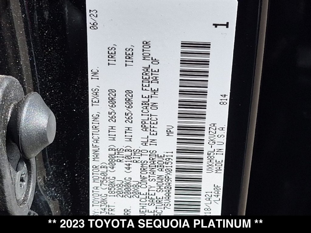 2023 Toyota Sequoia Platinum