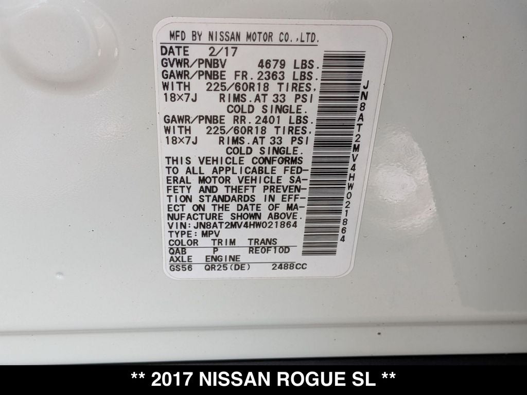 2017 Nissan Rogue SL