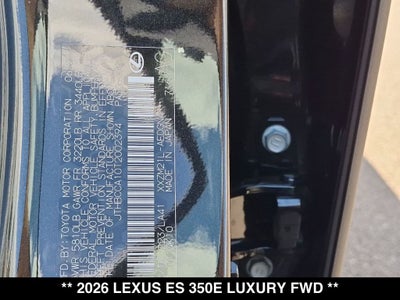 2026 Lexus ES LUXURY