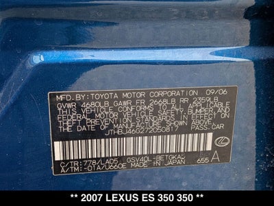2007 Lexus ES 350