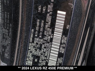 2024 Lexus RZ PREMIUM AWD