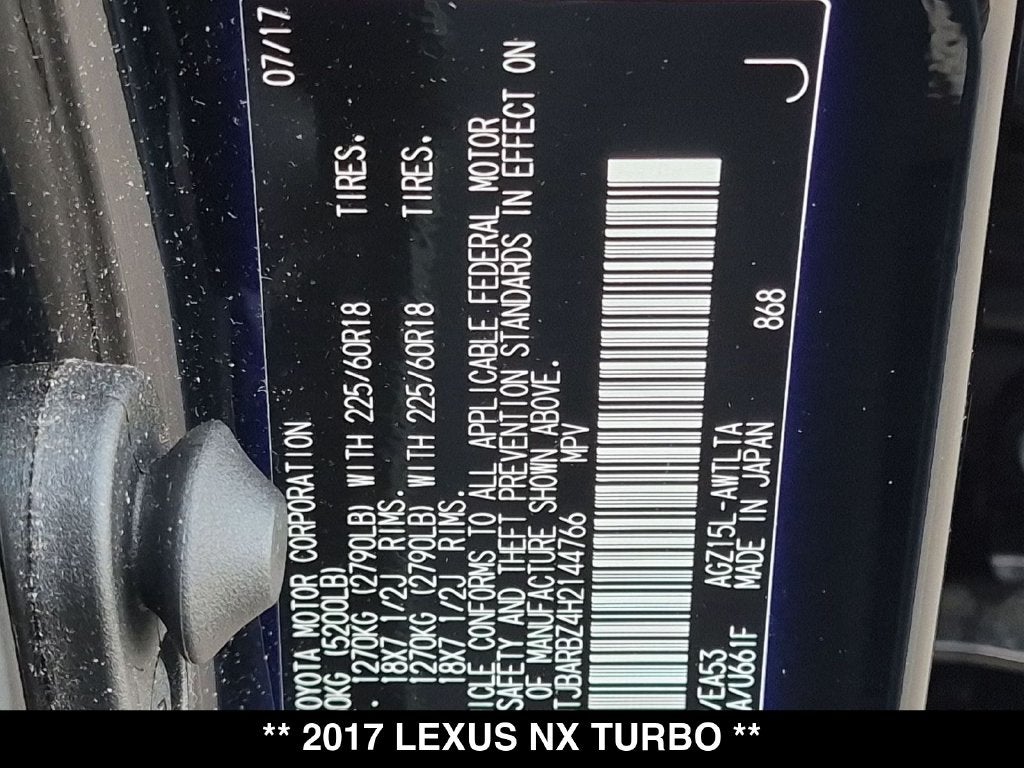 2017 Lexus NX 200t