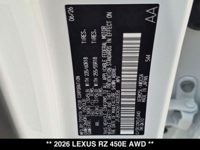 2026 Lexus RZ AWD