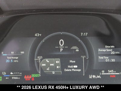 2026 Lexus RX LUXURY AWD