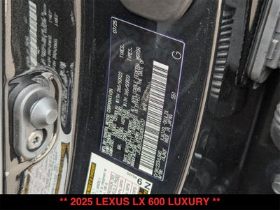 2025 Lexus LX 600 Luxury