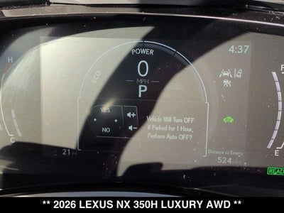 2026 Lexus NX LUXURY AWD