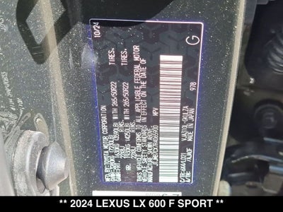 2024 Lexus LX F SPORT HANDLING