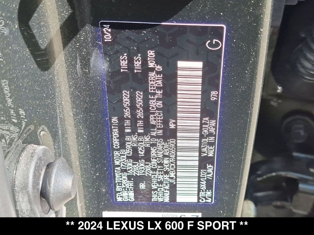2024 Lexus LX F SPORT HANDLING