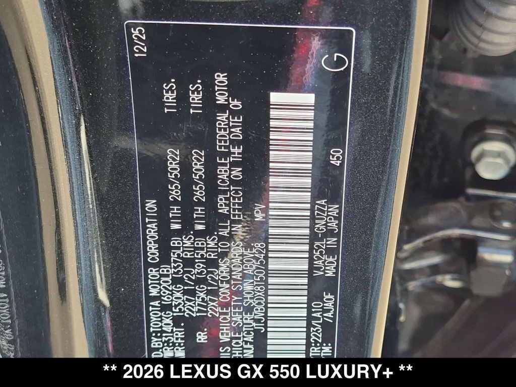 2026 Lexus GX LUXURY PLUS