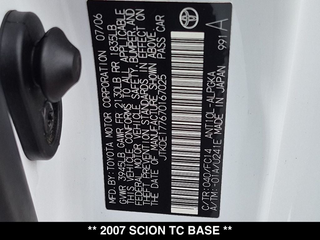 2007 Scion tC Base