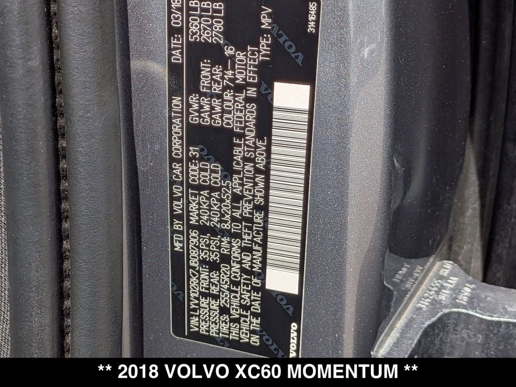 2018 Volvo XC60 T5 Momentum