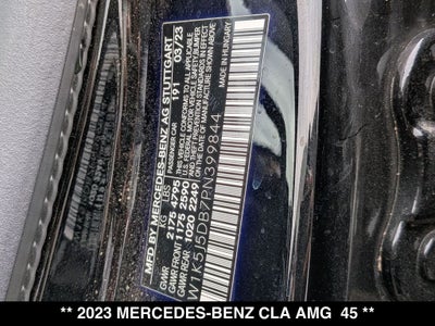 2023 Mercedes-Benz CLA CLA 45 AMG® 4MATIC®