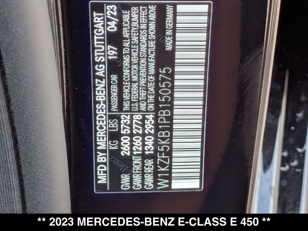 2023 Mercedes-Benz E-Class E 450 4MATIC®