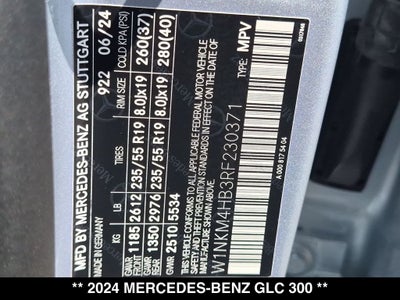 2024 Mercedes-Benz GLC GLC 300 4MATIC®