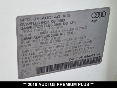 2016 Audi Q5 2.0T Premium Plus quattro