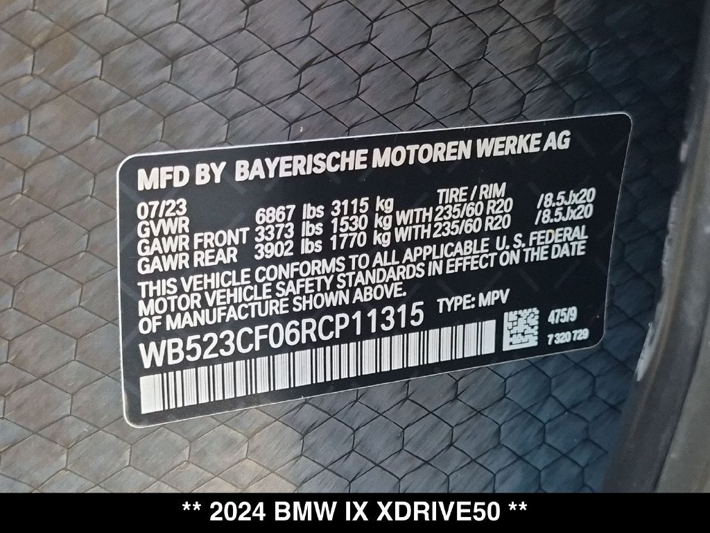 2024 BMW iX xDrive50