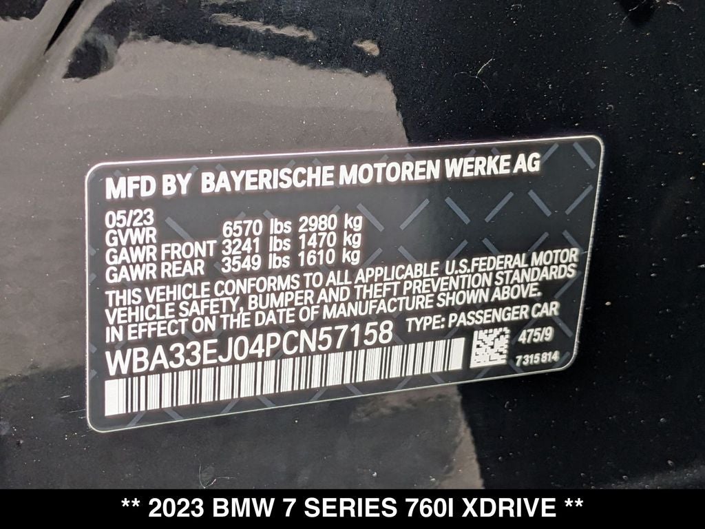 2023 BMW 7 Series 760i xDrive