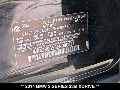 2014 BMW 3 Series 335i xDrive