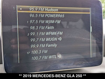 2019 Mercedes-Benz GLA GLA 250 4MATIC®