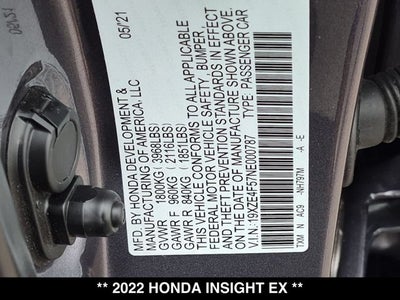 2022 Honda Insight EX