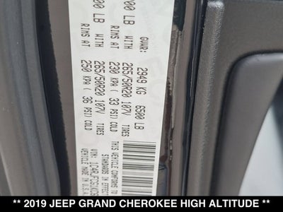 2019 Jeep Grand Cherokee High Altitude