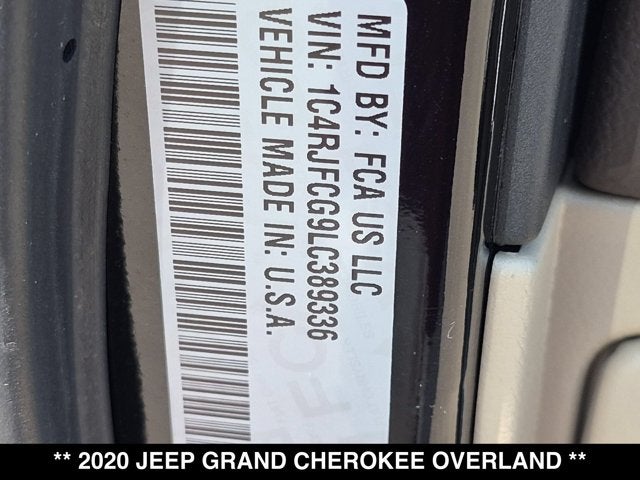 2020 Jeep Grand Cherokee Overland