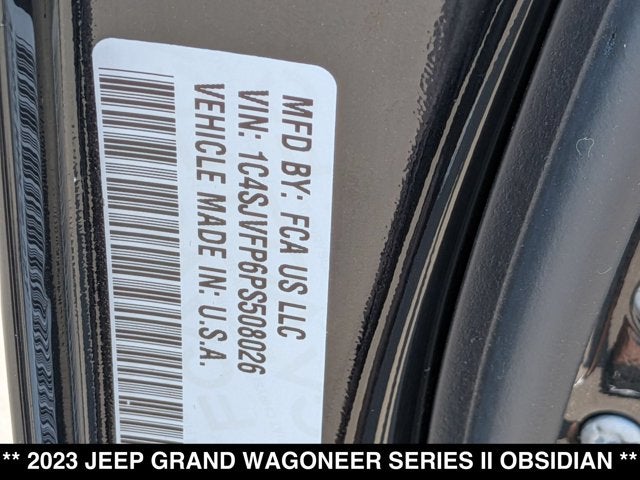 2023 Jeep Grand Wagoneer Series II Obsidian
