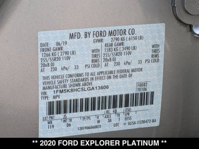 2020 Ford Explorer Platinum