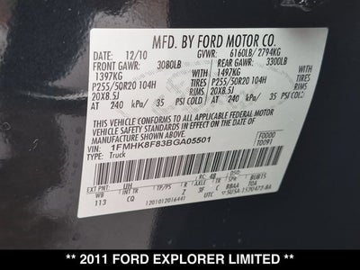 2011 Ford Explorer Limited