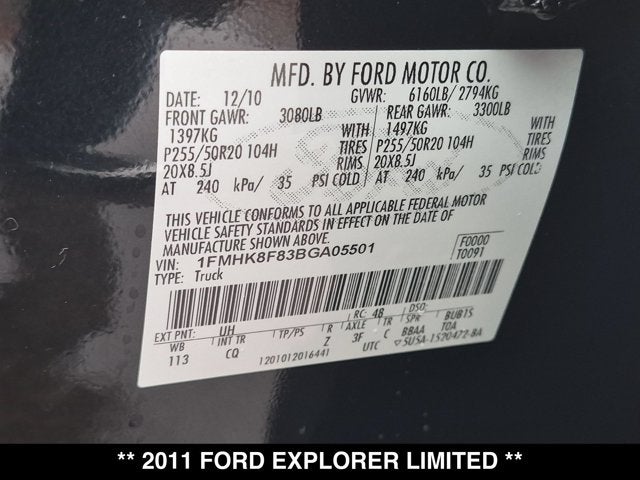 2011 Ford Explorer Limited