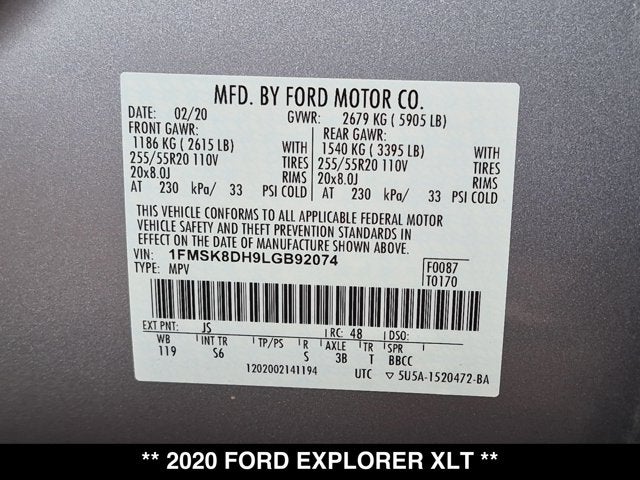 2020 Ford Explorer XLT