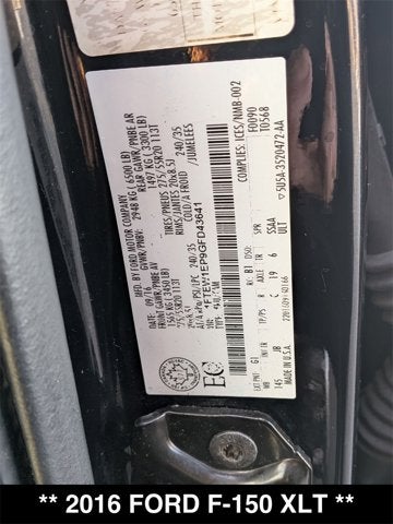 2016 Ford F-150 XLT