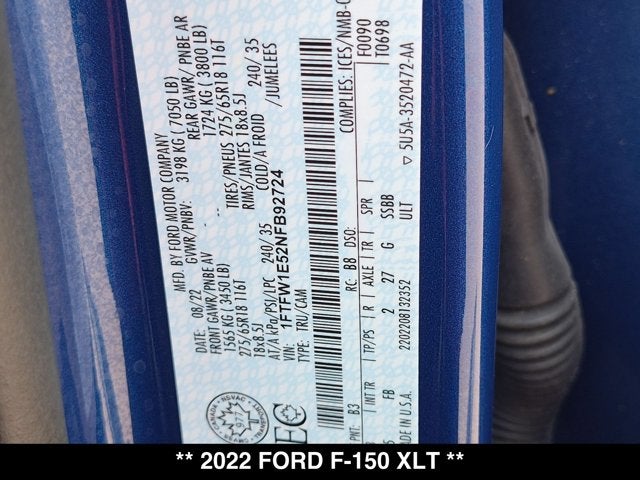 2022 Ford F-150 XLT