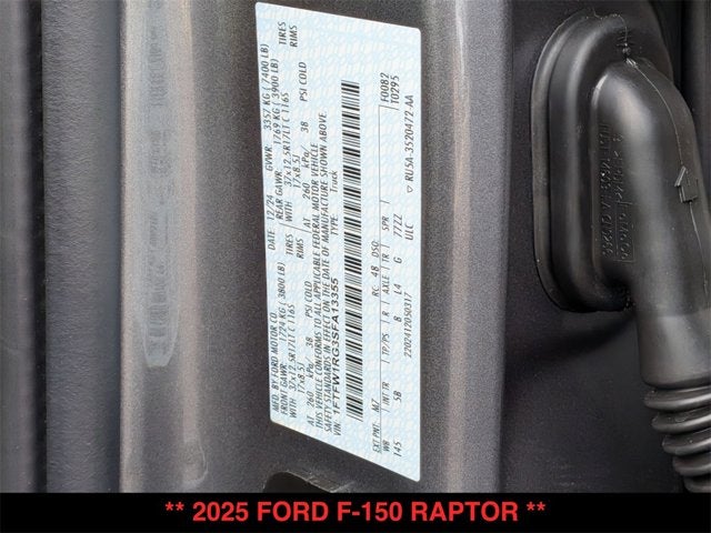 2025 Ford F-150 Raptor