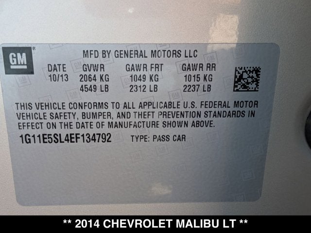 2014 Chevrolet Malibu LT